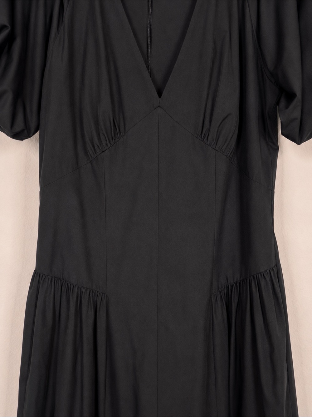 Antonio Melani Kiara Maxi Dress NWT Size 6 Black Puff Sleeve V-Neck A-Line Party - Picture 7 of 9